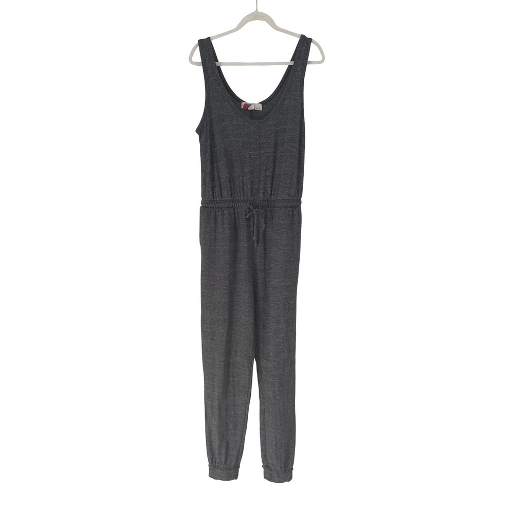 Free People Beach Bicoastal Jumpsuit Gray Stretch Loungewear Athleisure Joggers